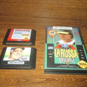 Triple Score 3-in-1, and 2 Baseball Games (Sega Genesis, 1990s)
